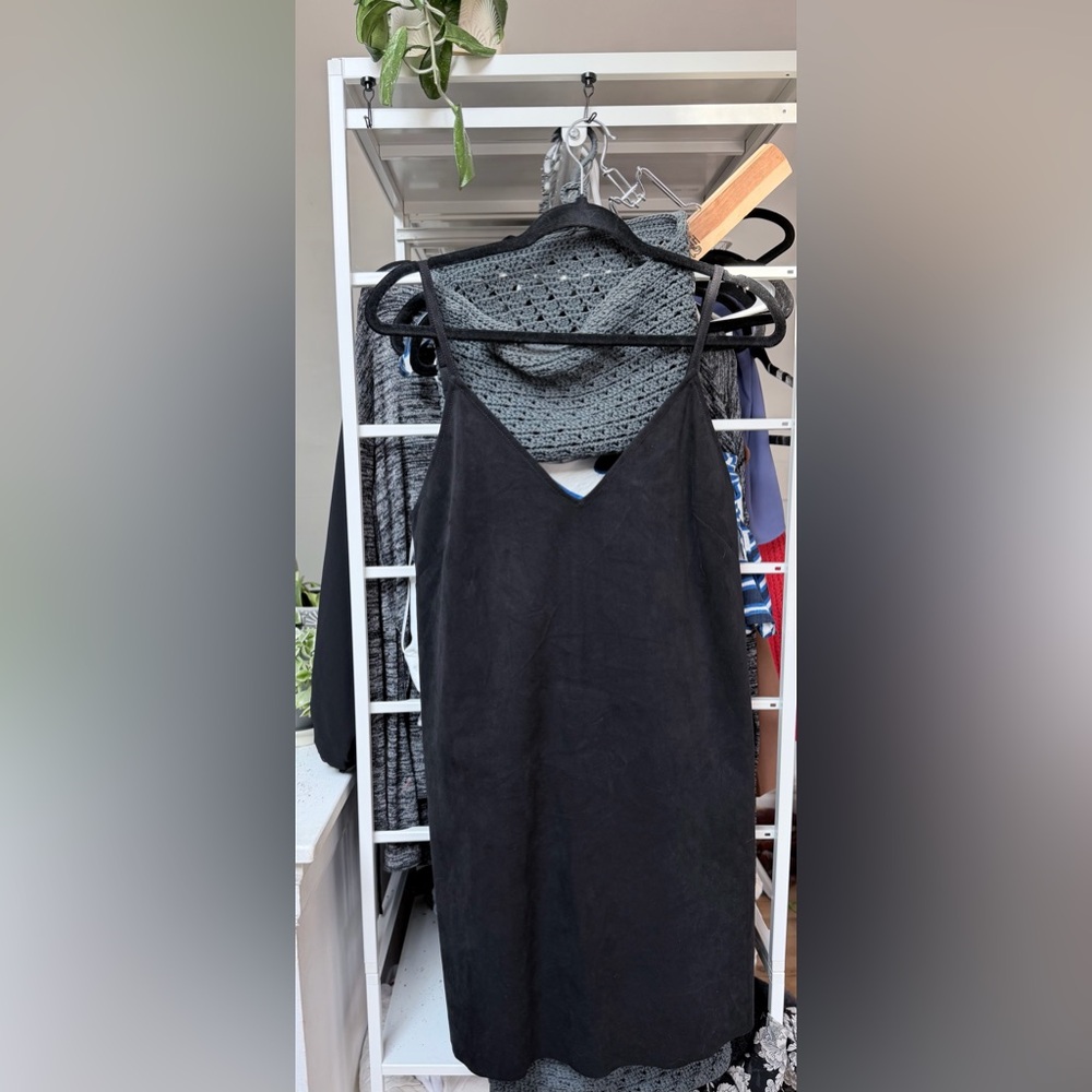 Black V-Neck Slip Dress